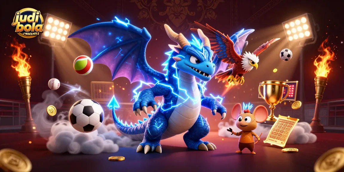 Bet on judi bola resmi with thrilling 3D sports action featuring dynamic characters and elements.