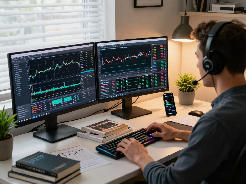 使用MetaTrader 5的交易者在现代舒适的办公环境中进行分析与交易