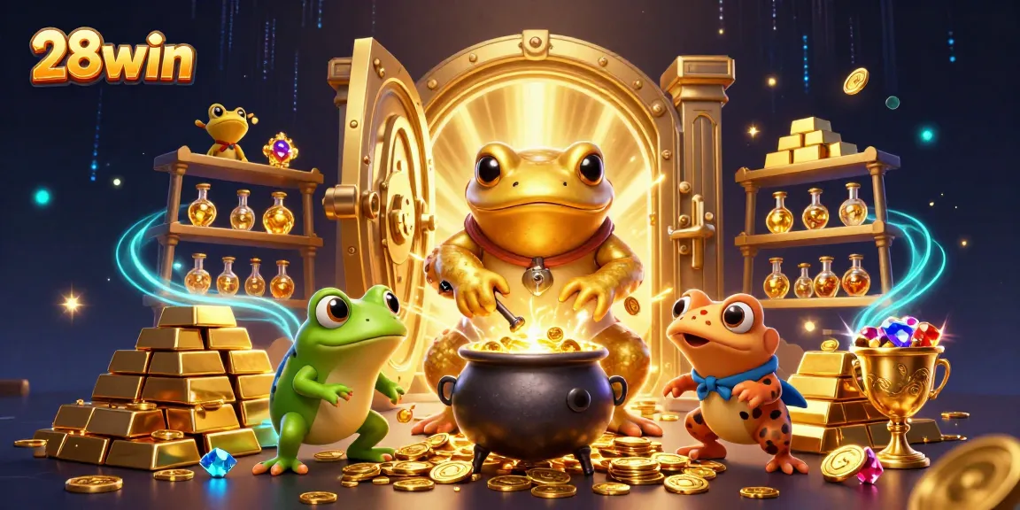 Engage in thrilling games at 28win, where gold coins and treasures await amidst vibrant casino excitement!