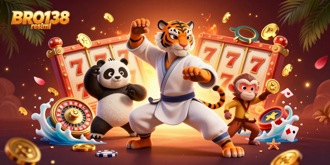 Engage with BRO138 resmi's thrilling slot adventures featuring animated characters and vibrant game elements.
