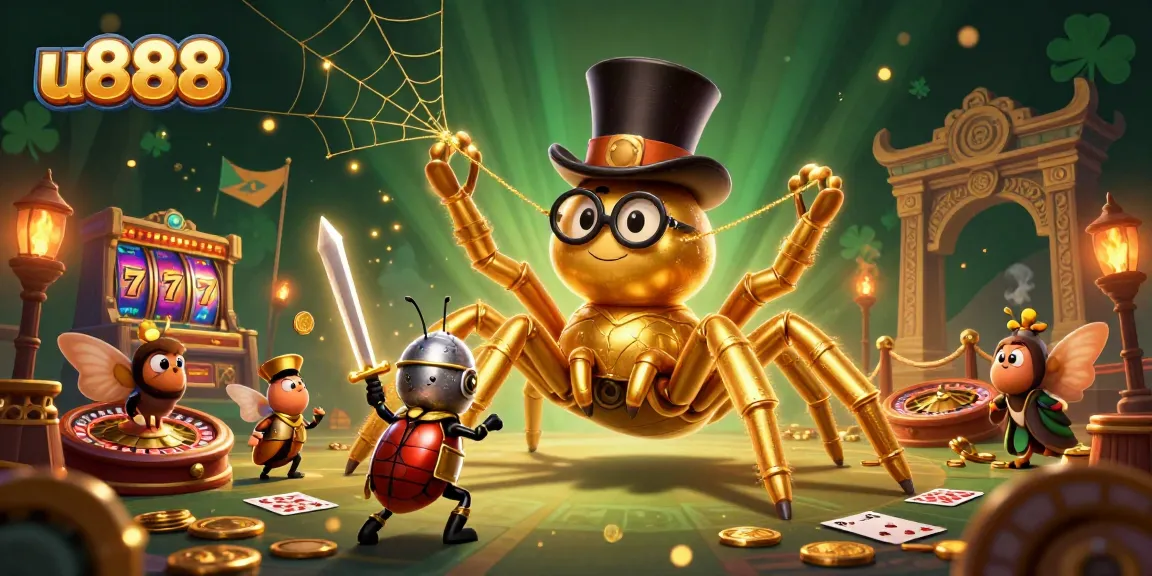 Experience thrilling gameplay at u888 with a vibrant 3D casino scene featuring engaging characters and elements.