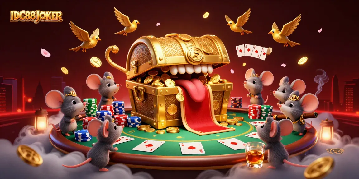 Experience thrilling jackpots and winnings with IDC88JOKER's lively casino adventure scene.