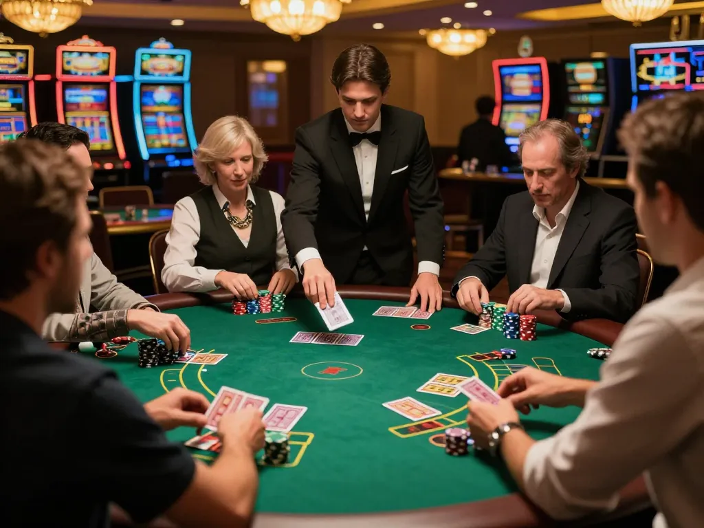 Engaging gameplay at ta888 blackjack table with players making strategic bets