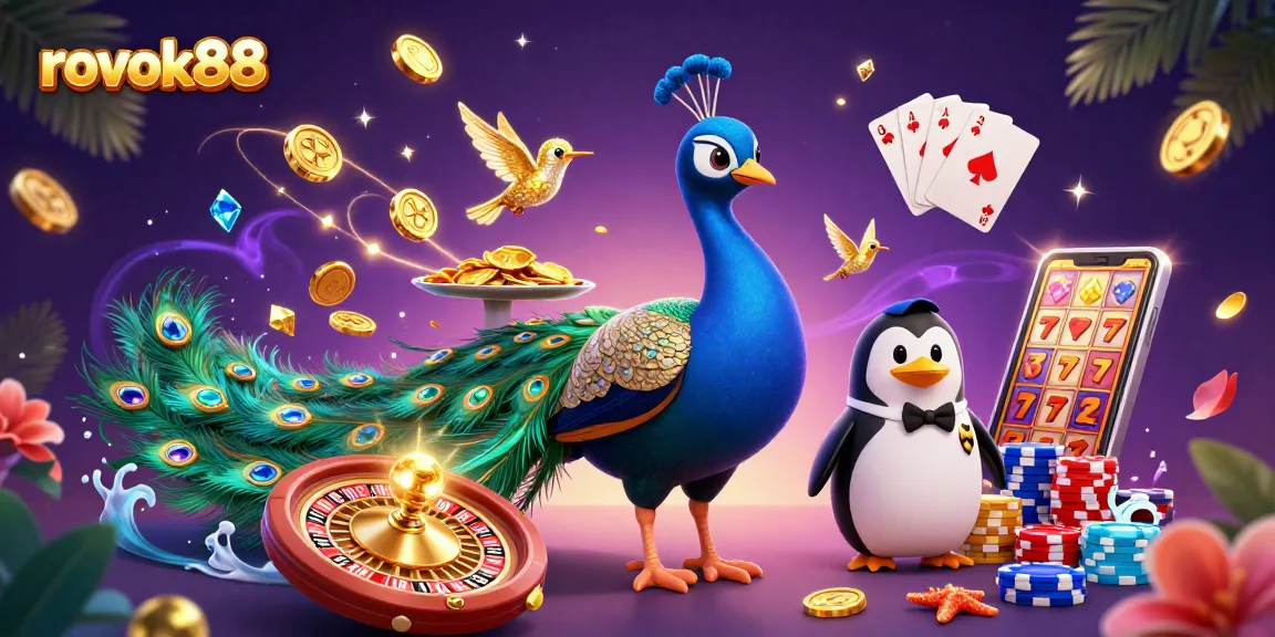 Win big with rokok88's dazzling 3D casino scene featuring iconic gaming elements.
