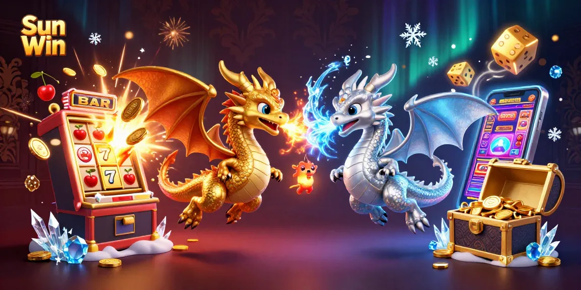 Experience thrilling wins with Sun Win's vibrant gaming scene featuring dragons and a jackpot explosion.
