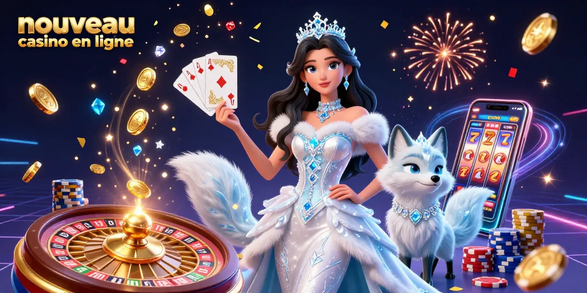 Jouez et gagnez au nouveau casino en ligne avec des illustrations époustouflantes mettant en avant l'action vibrante du casino.