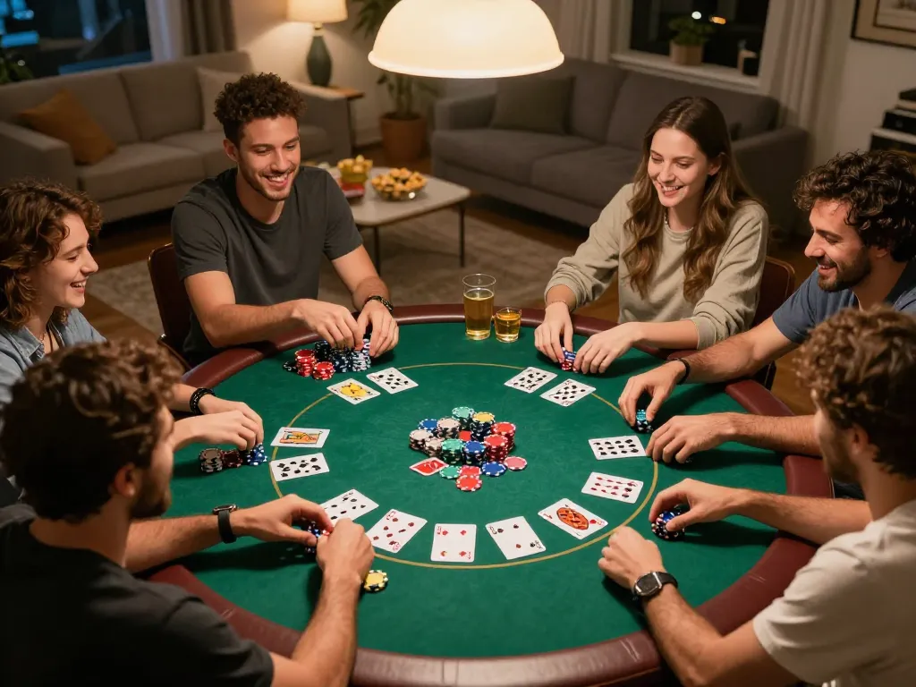 Engaged players enjoying a poker game emphasizing excitement at uu88 vom