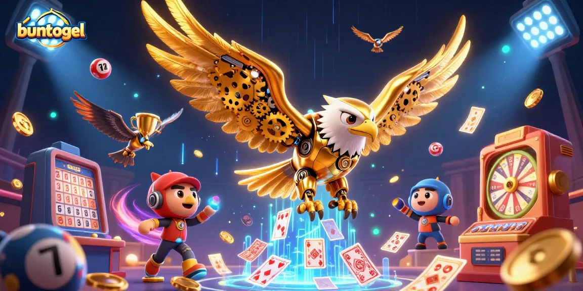 Buntogel players drawing winning lottery numbers with vibrant, dynamic 3D animated elements.