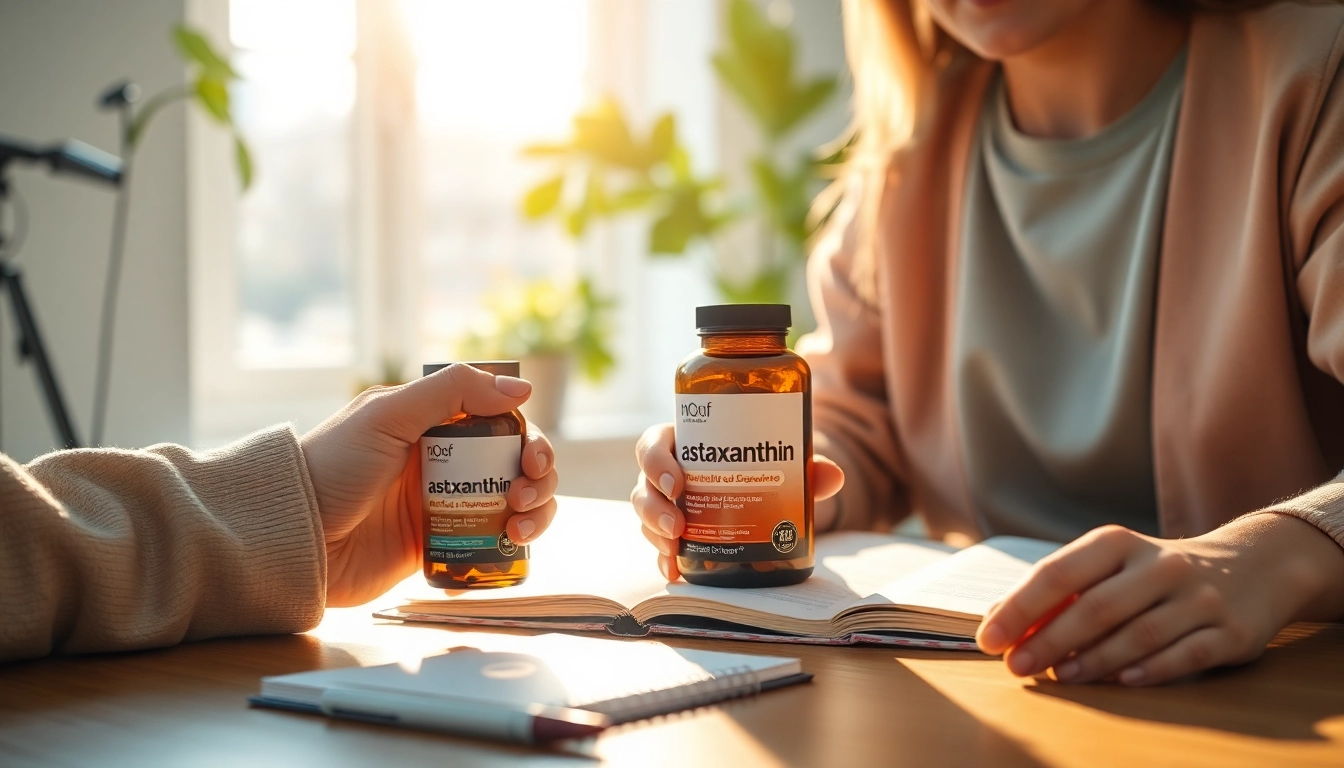 Explore optimal astaxanthin dosage in a professional setting with health supplements.