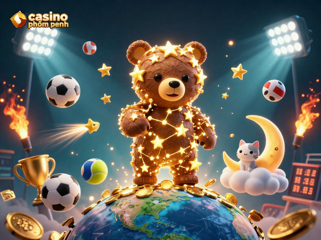 Win big at casino phnom penh with a vibrant scene of gaming excitement and animated elements.
