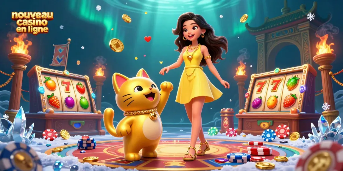Vivez l'excitation du nouveau casino en ligne avec des éléments de jeu dynamiques et des personnages joyeux.