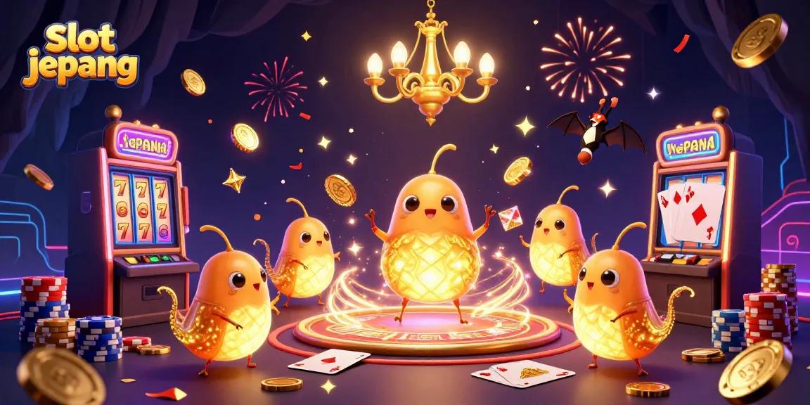 Engage with slot jepang as glowing glowworms illuminate a vibrant casino filled with treasures.