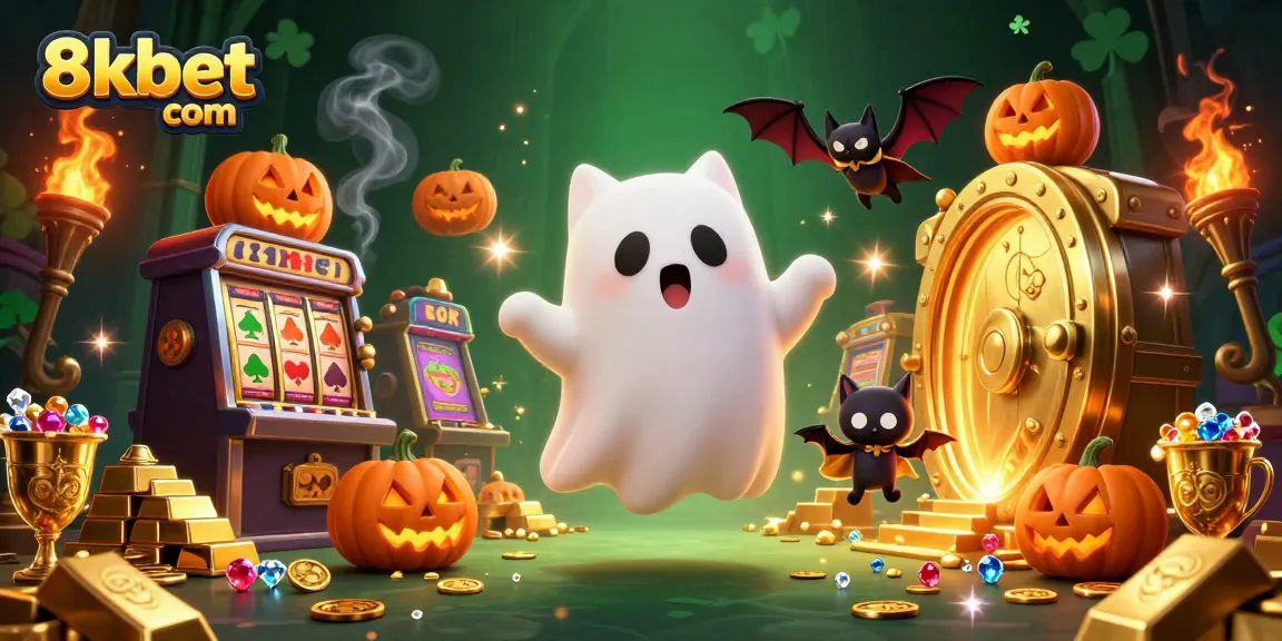 Engage in thrilling gaming moments with 8xbet com at a vibrant haunted casino.
