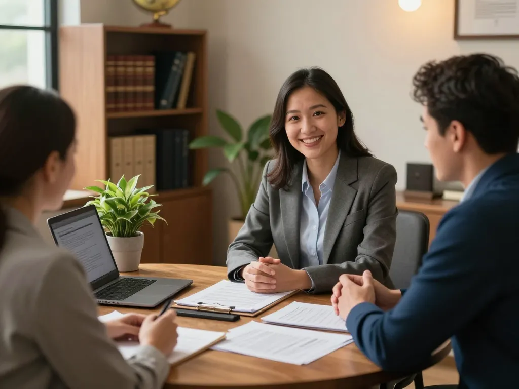 Norfolk personal injury lawyer consulting with a client in a welcoming office.