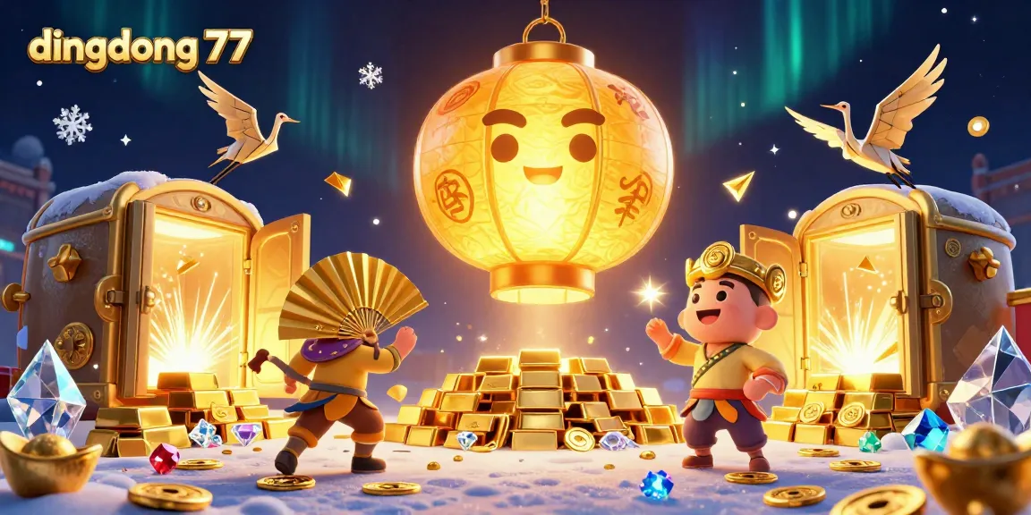 Experience stunning wins at dingdong 77 featuring vibrant casino gaming elements and lucky symbols.