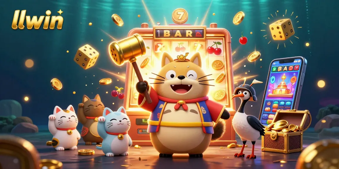 Experience exciting wins at llwin with a vibrant 3D casino scene filled with luck and golden opportunities.