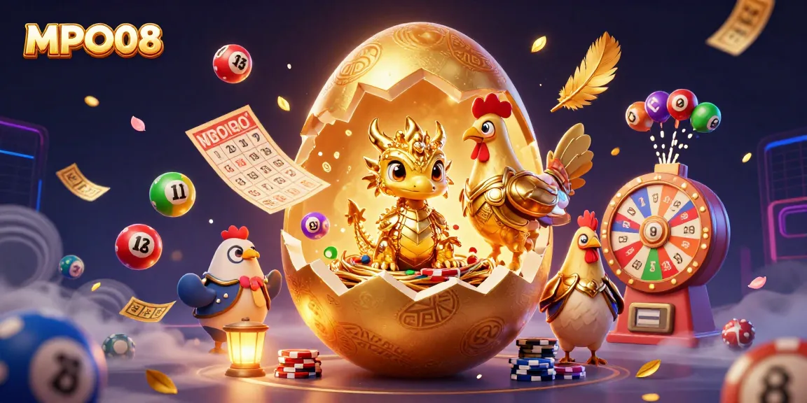 MPO08 offers vibrant, engaging online slots with a golden dragon and poker chips, enhancing your gaming experience.