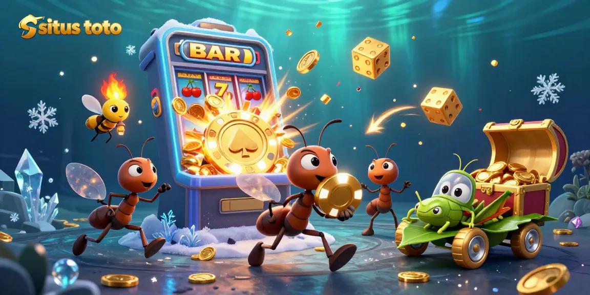 Menjalankan permainan di situs toto dengan semangat, sambil mengejar jackpot emas berwarna-warni.