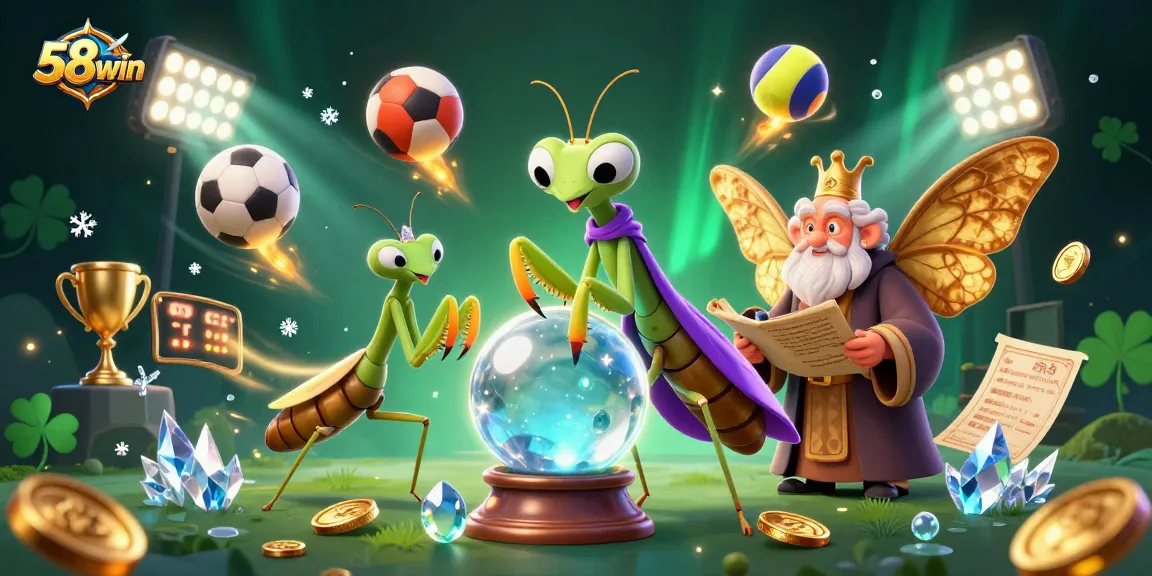 Engage with 58win's dynamic betting experience featuring characters and sports elements in a vibrant casino setting.
