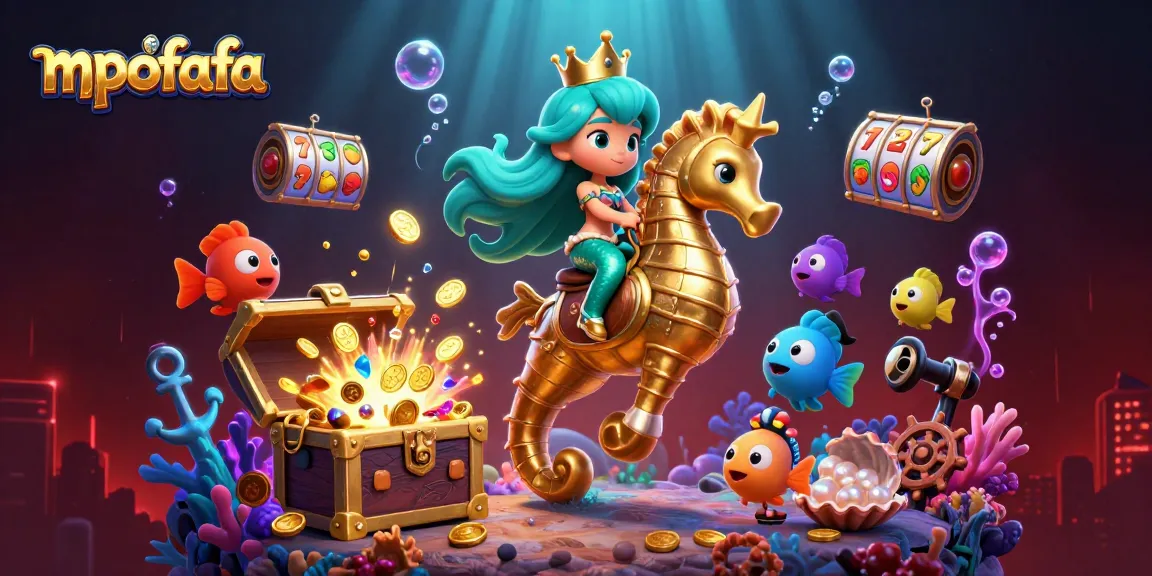 Experience vibrant gameplay with mpofafa's colorful underwater casino adventure featuring exciting slot elements.