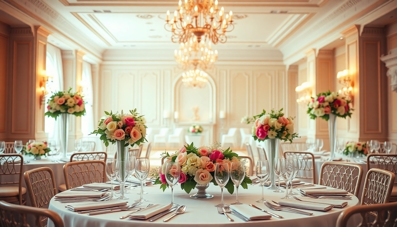 Best Wedding Venue Jacksonville features an elegant reception setup with floral decor.