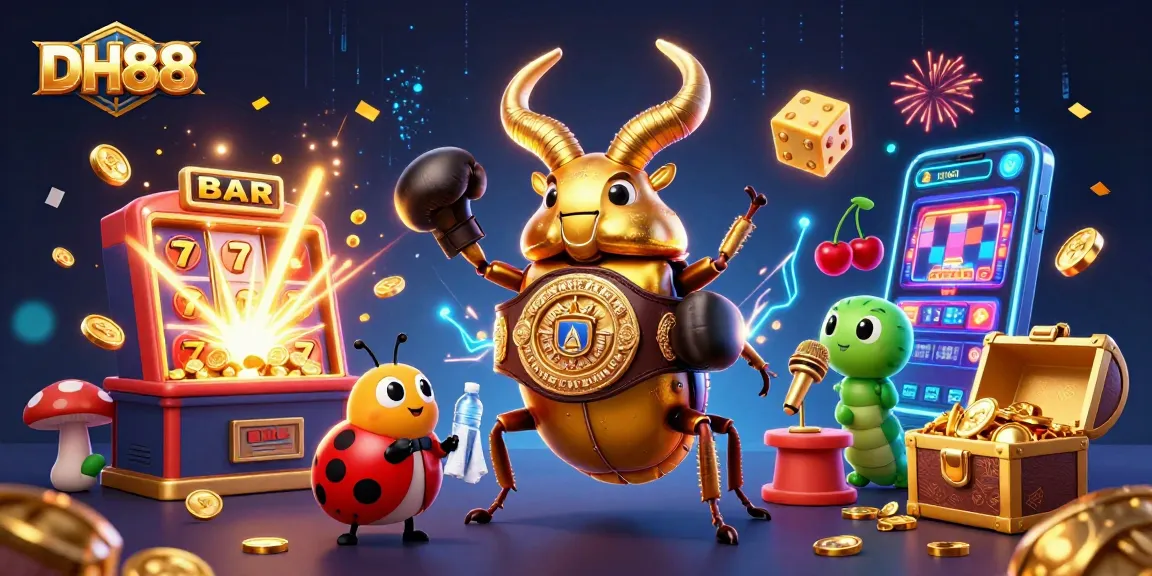 Experience thrilling online gaming at DH88 with vibrant characters and exciting casino elements.