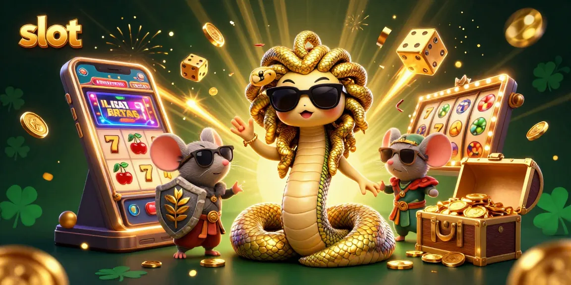 Slot menyajikan jackpot menarik dengan Medusa lucu dan karakter kasino lainnya.
