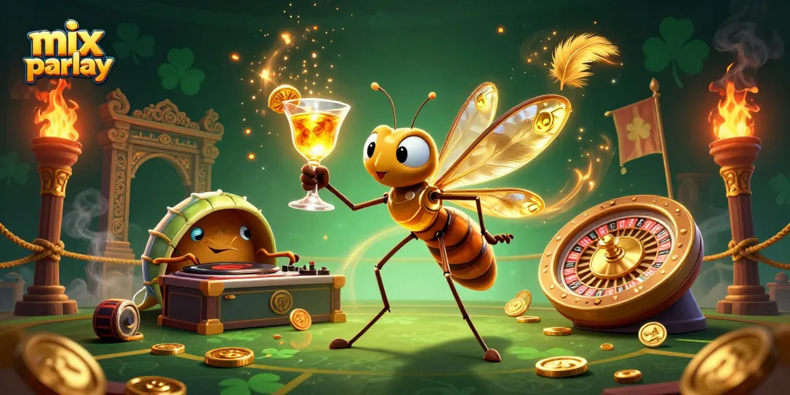 Engage with mix parlay gaming as a frozen mosquito mascot, trilobite DJ and a roulette wheel spin!