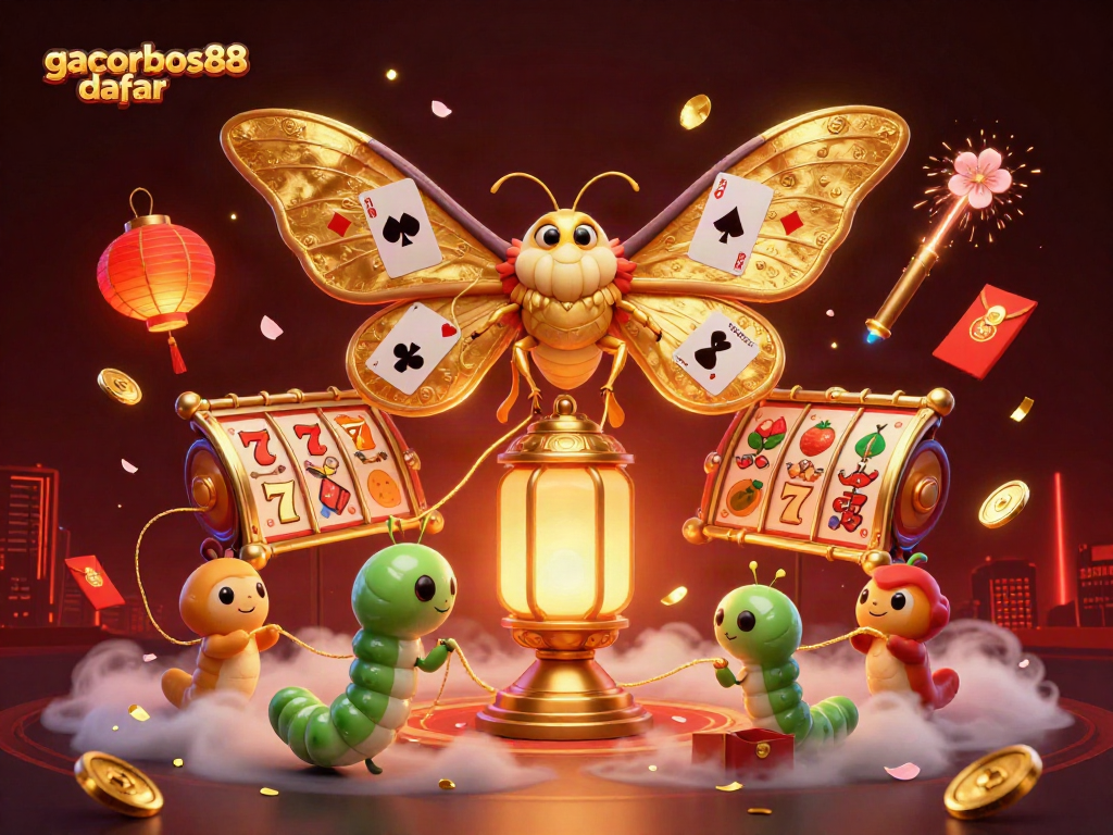 Join gacorbos88 daftar for thrilling slot adventures with vibrant characters and casino elements.