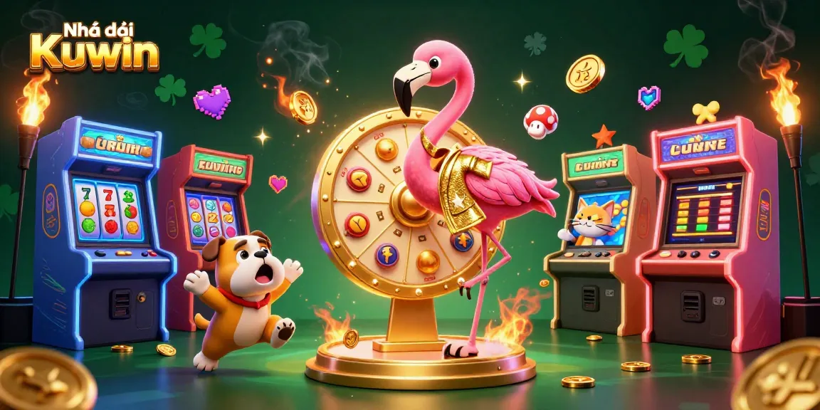 Experience thrilling gaming excitement with Nhà cái Kuwin at a vibrant prize wheel event.